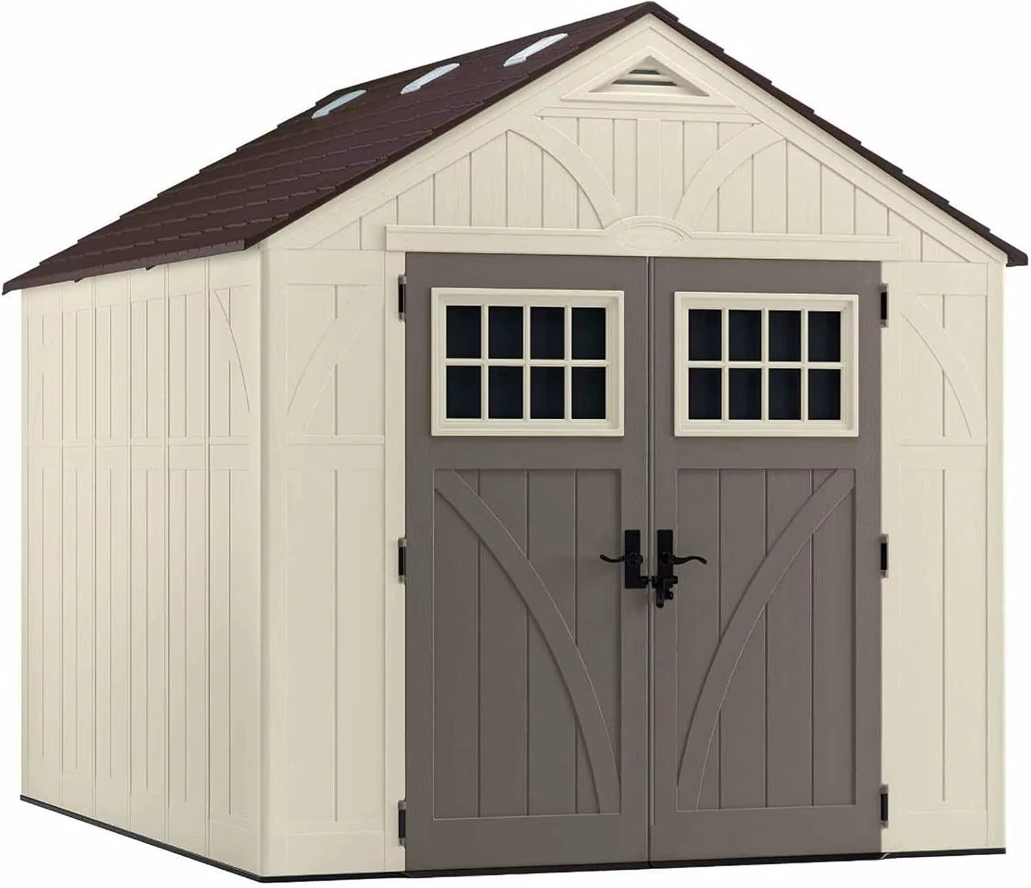 36a36b87967097687b423999e7af3ac3 8' X 10' Heavy-Duty Resin Tremont Storage Shed, Sand