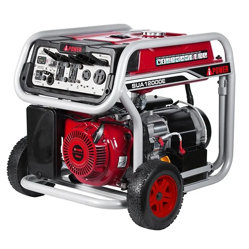 A-iPower 12000 Watt Portable Gas Powered Generator with Electric Start and Wheel Kits. A-iPower 12000 Watt Portable Gas Powered Generator with Electric Start and Wheel Kits.