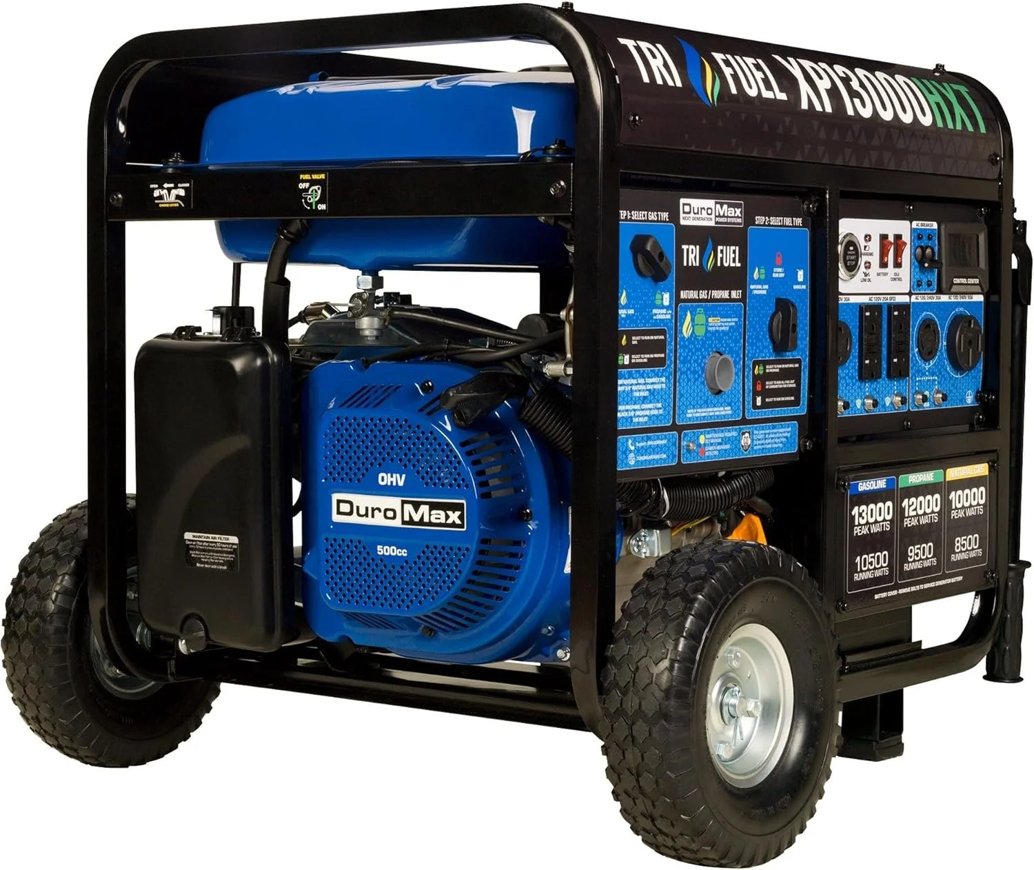 DuroMax 13,000 Watt Tri Fuel Portables HXT Generators XP13000HXT DuroMax 13,000 Watt Tri Fuel Portables HXT Generators XP13000HXT