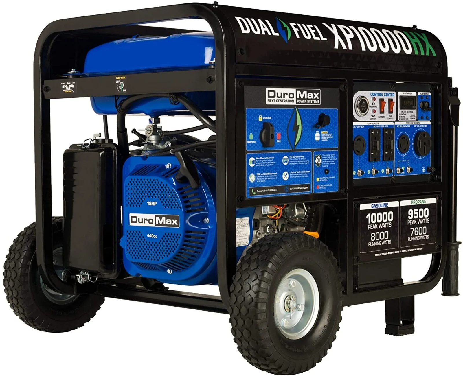 DuroMax XP10000HX 10,000 Watt Portable Dual Fuel Generators. DuroMax XP10000HX 10,000 Watt Portable Dual Fuel Generators.