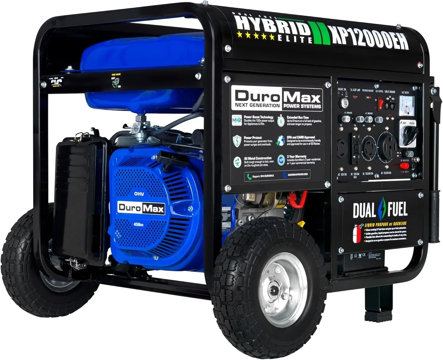 DuroMax XP12000EH 12,000 Watt Dual Fuel Portable Generators. DuroMax XP12000EH 12,000 Watt Dual Fuel Portable Generators.