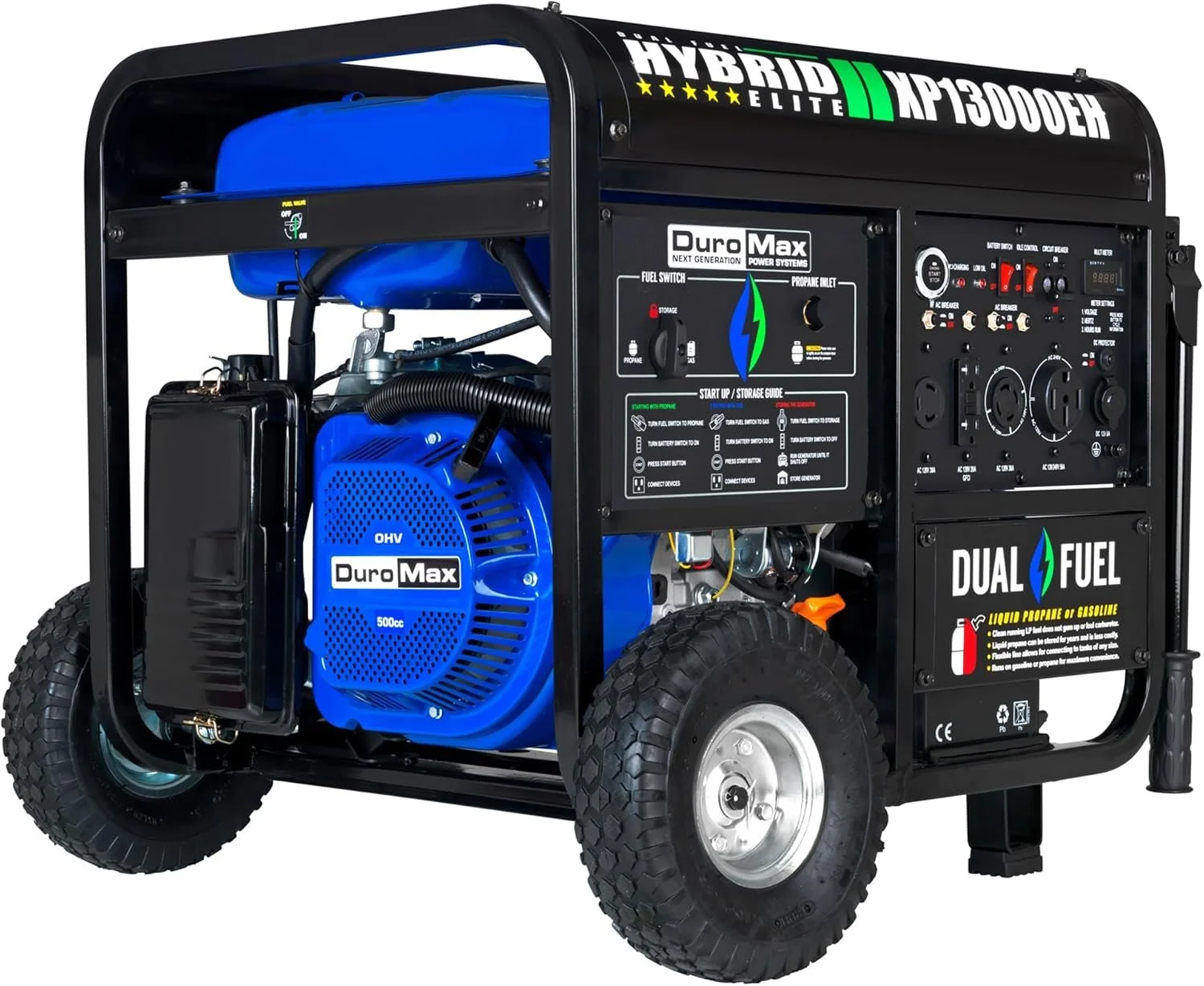 DuroMax XP13000EH 13,000 Watt Dual Fuel Portable Generators. DuroMax XP13000EH 13,000 Watt Dual Fuel Portable Generators.