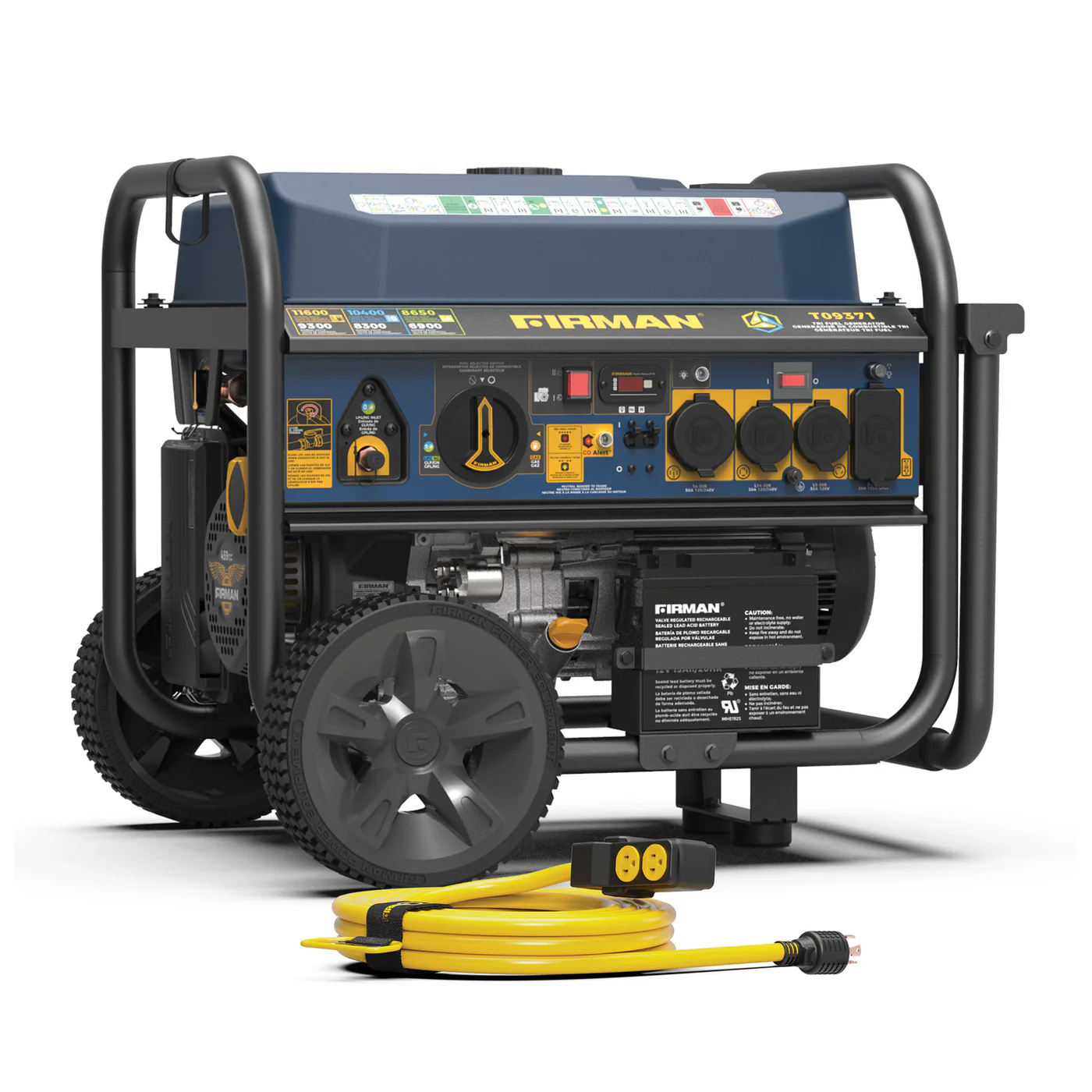 Firman 11600W Tri Fuel Portable Generators. Firman 11600W Tri Fuel Portable Generators.