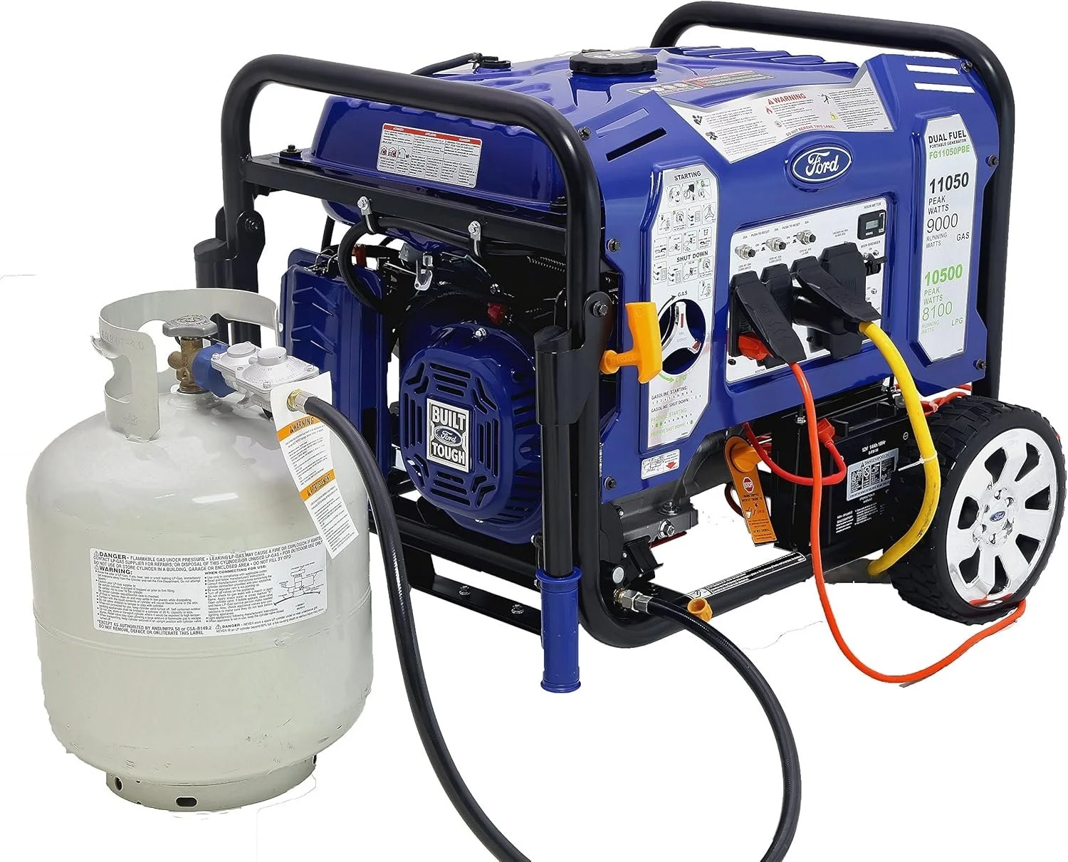 Ford 11,050 Watt Dual Fuel Portables Generators FG11050PBE Ford 11,050 Watt Dual Fuel Portables Generators FG11050PBE