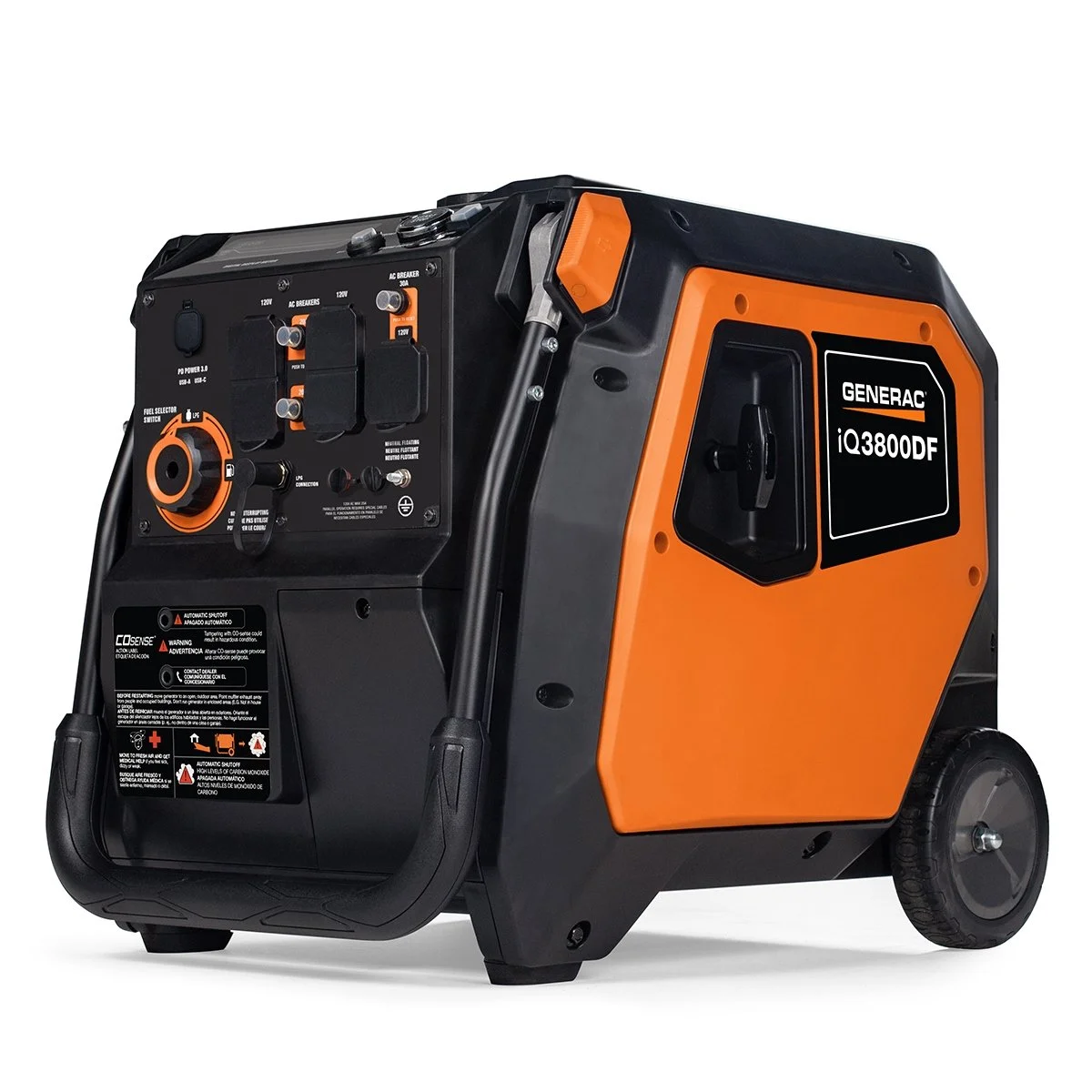 Generac iQ3800 3.800-Watt Dual Fuel Portable Inverter Generators. Generac iQ3800 3.800-Watt Dual Fuel Portable Inverter Generators.