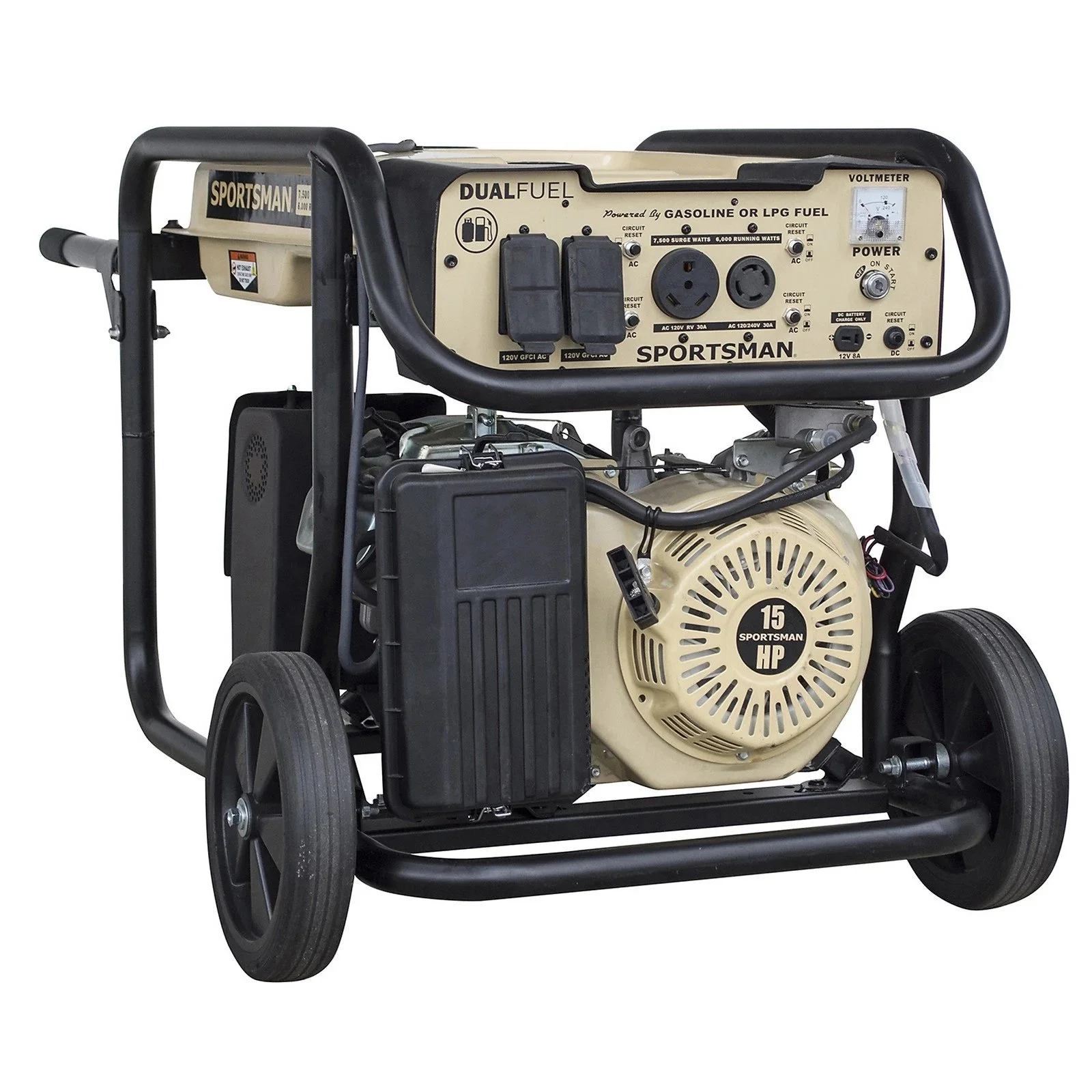 Sportsman 7500 Watt Dual Fuel Generators. Sportsman 7500 Watt Dual Fuel Generators.