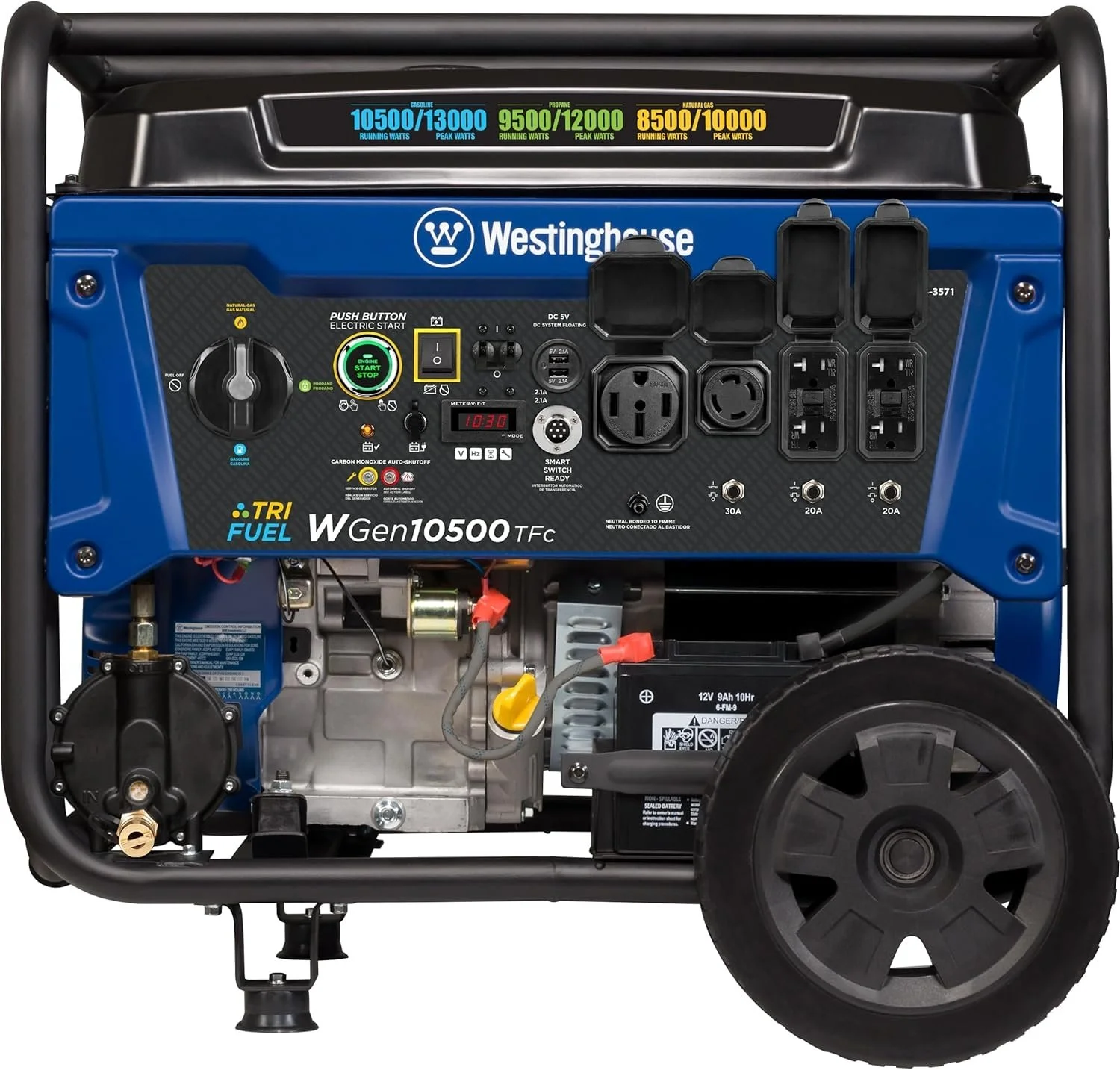 Westinghouse 13,500 Peak Watt Dual Fuel Portable Generators. Westinghouse 13,500 Peak Watt Dual Fuel Portable Generators.