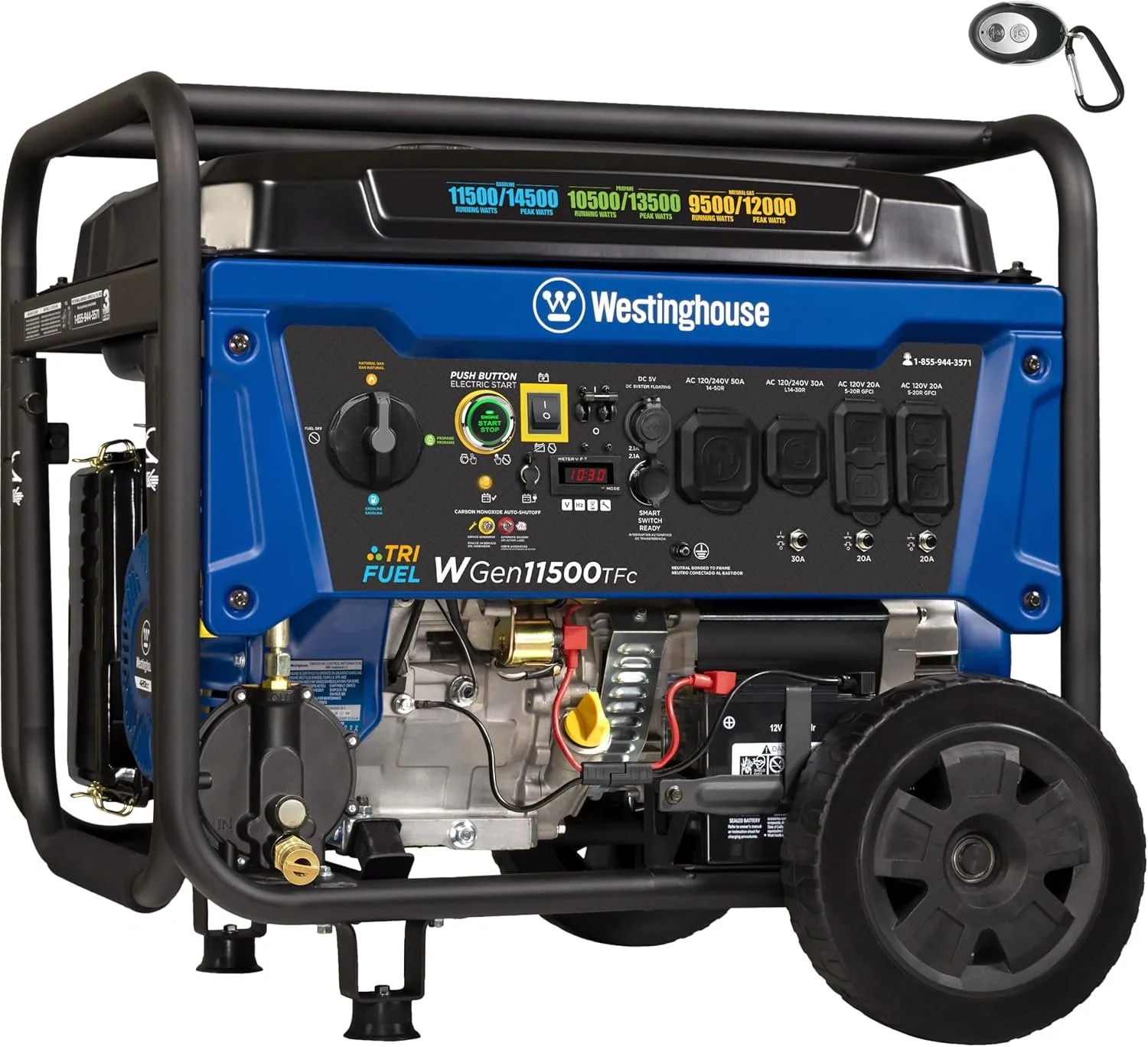 Westinghouse 14,500 Watt Tri-Fuel Portable Generators. Westinghouse 14,500 Watt Tri-Fuel Portable Generators.