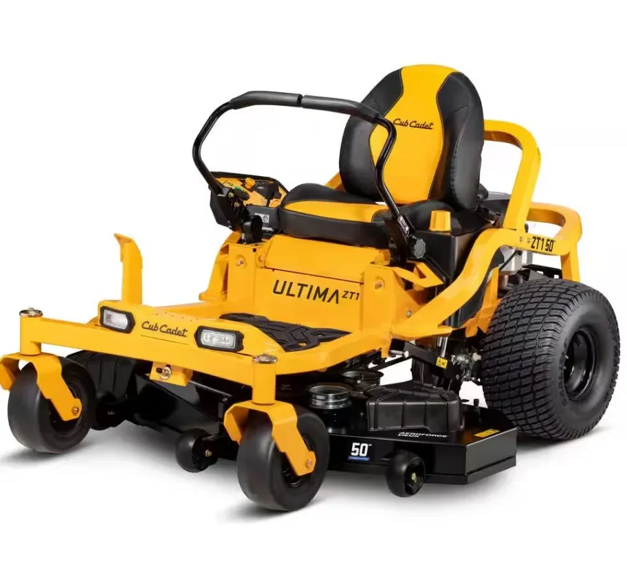 Cub Cadet Ultima ZT1 50″ Zero-Turn Riding Lawn Mower – Power, Precision & Comforts. Cub Cadet Ultima ZT1 50″ Zero-Turn Riding Lawn Mower – Power, Precision & Comforts.