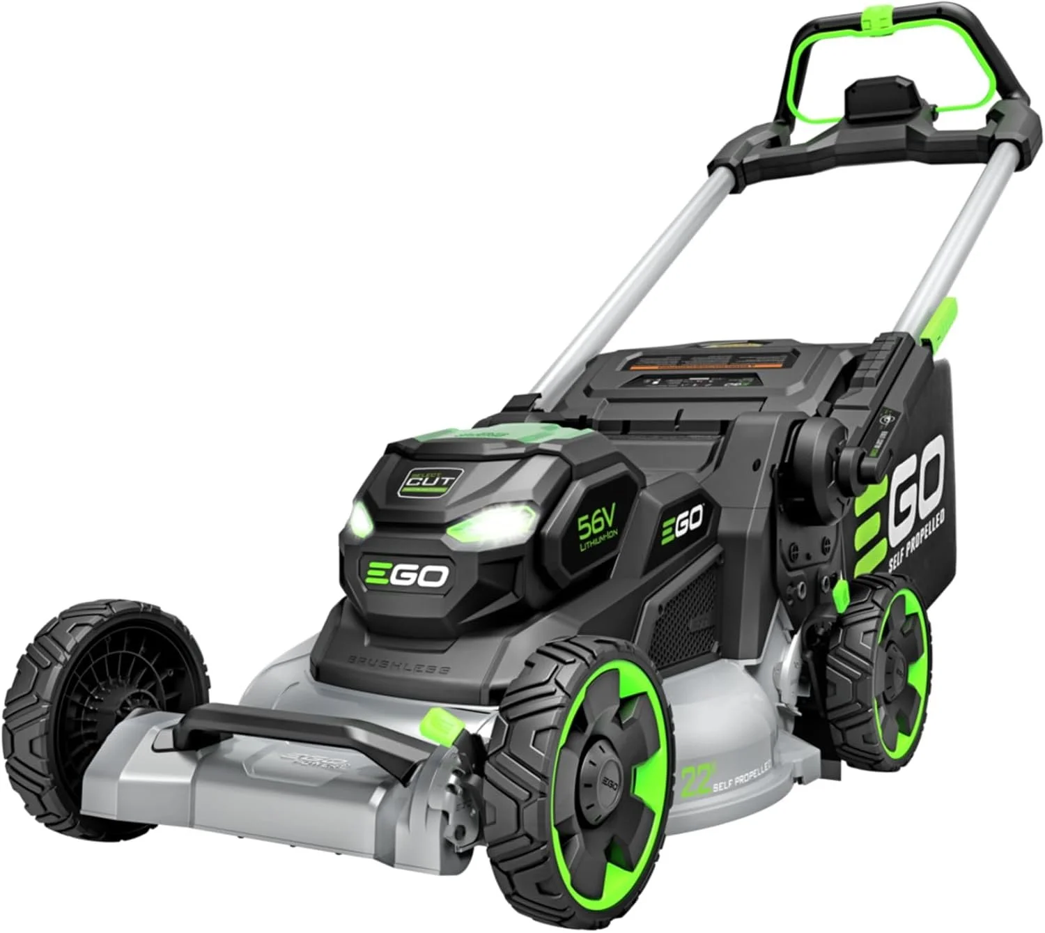EGO Power+ LM2200SP 22″ Aluminum Deck Select Cut Self-Propelled Lawn Mowers. EGO Power+ LM2200SP 22″ Aluminum Deck Select Cut Self-Propelled Lawn Mowers.