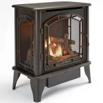 Bluegrass Living Panorama Vent Free Duals Fuel 3-Sided Gas Stove BTSD23RT.