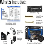 Westinghouse 9500 Peak Watt Home Backup Portable Gas Powered Generators.