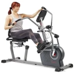 Sunny Health & Fitness Comfy Recumbent Cross Trainer Recumbent Elliptical Bikes.