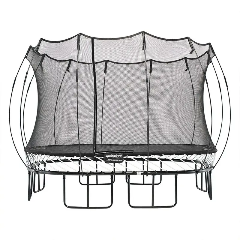 Springfree Kids 11 ft. Outdoor Large Square Trampoline with Enclosure Springfree Kids 11 ft. Outdoor Large Square Trampoline with Enclosure