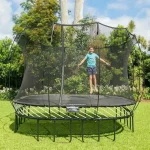 Springfree Kids 11 ft. Outdoor Large Square Trampoline with Enclosure