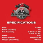MILWAUKEE Cordless Tool Combination Kit: 7 Tools, 18 V DC Volt, Battery Included, M18 FUEL™, M18™