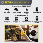 Champion 11,500/9,200-Watt Tri-Fuel Home Backup Portable Generators.