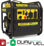 Champion 4250-Watt Dual Fuel RV Ready Open Frames Inverter Generators
