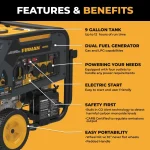 Firman H07553 7500/9400W Dual Fuel Generators.