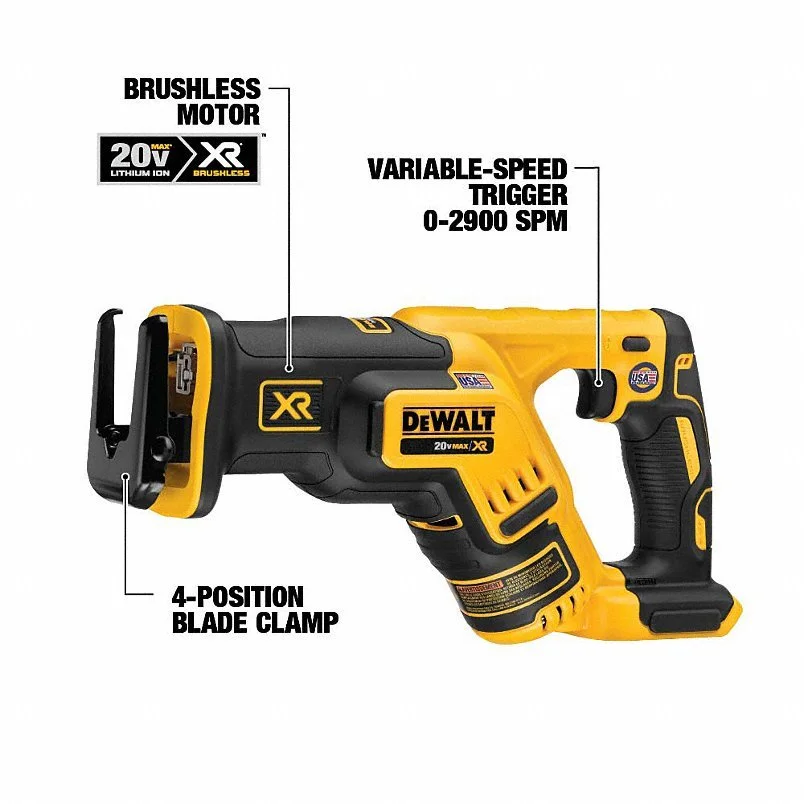 DEWALT Cordless Tool Combination Kit: 6 Tools, 20 V DC Volt, Battery Included, 20V MAX* XR®, 31AC52 DEWALT Cordless Tool Combination Kit: 6 Tools, 20 V DC Volt, Battery Included, 20V MAX* XR®, 31AC52