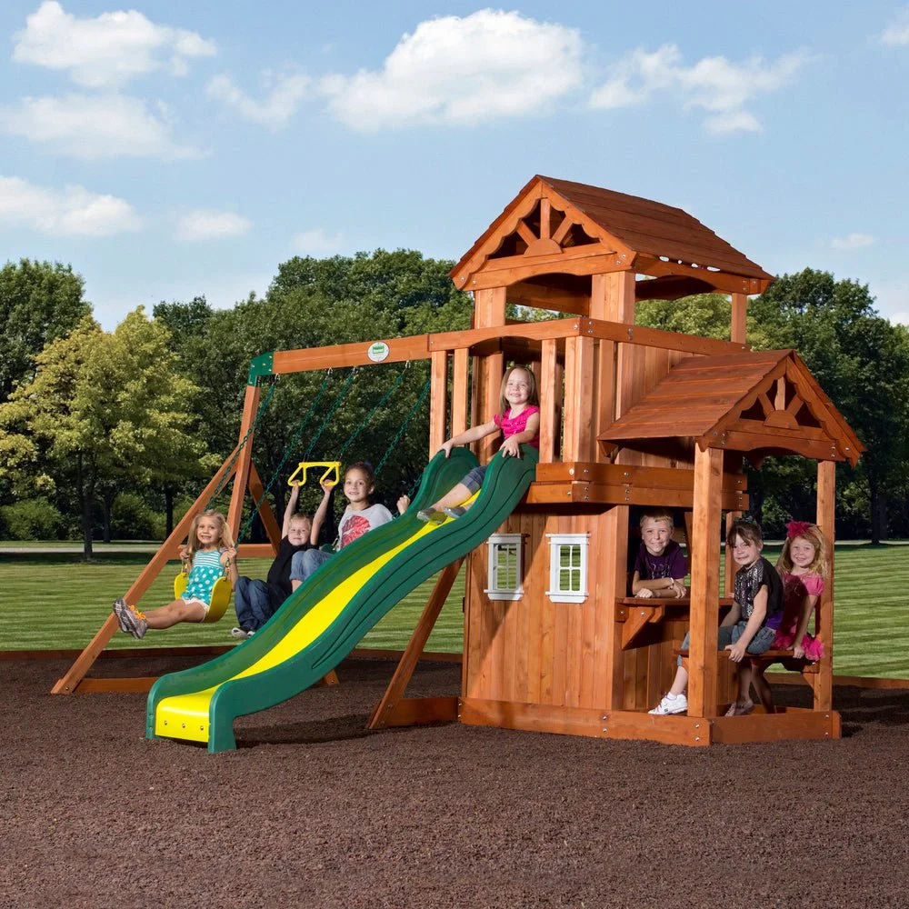 Backyard Discovery Tanglewood Cedar Wood Swing Set Backyard Discovery Tanglewood Cedar Wood Swing Set