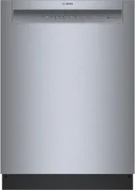 Bosch – 100 Series 24″ Front Control Smarts Built-In Hybrid Tub Dishwashers with PureDry, 50 dBA – Stainless Steel