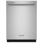 KitchenAid 24″ Fully-Integrated Built-In Dishwashers with 30 Total Wash Jets in PrintShield Stainless Steels