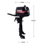 Hangkai Water Cooled 2 Stroke 6HP Outboards Motors Petrol Powered Engine