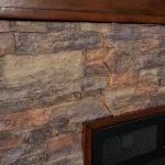 Unbranded Null Ithaca 60 In. W Simulated Stone Electrics Fireplaces