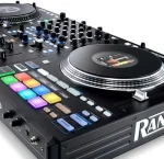 Rane PERFORMER 4-Channel Motorized DJ Controller, 7″ Platters with Displays, Precisions Feel Faders, Stem Split, Advanced FX, Serato DJ Pro Includeds