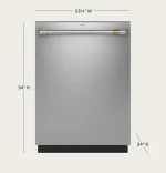 Cafe CDT828P2VS1 CAF(EBACK)™ CustomFit ENERGY STAR Stainless Interior Dishwasherss with Ultra Wash & Dry, 42 dBA