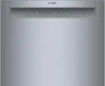 Bosch – 100 Series 24″ Front Control Smarts Built-In Hybrid Tub Dishwashers with PureDry, 50 dBA – Stainless Steel