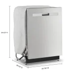 Whirlpool 24-inch Top Control Quiet Dishwashers with 3rd Rack Stainless Steels