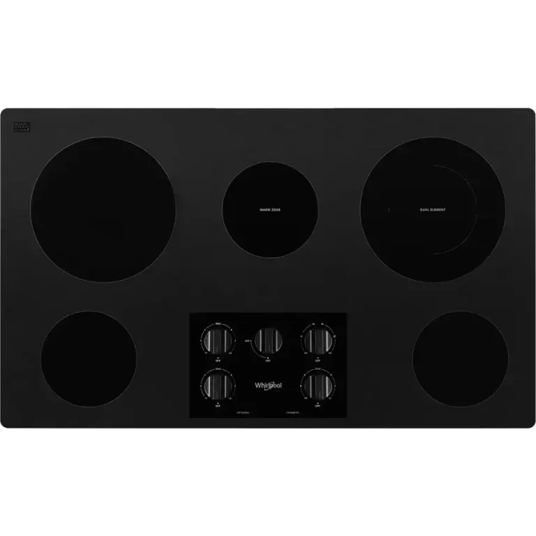 Whirlpool 36-Inch Electric Ceramic Glass Cooktops WCE55US6HB