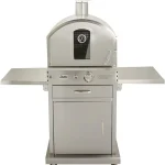 Summerset ‘The Oven’ Outdoor Freestanding Large Capacity Gas Ovens with Pizza Stones, Smoker Box and Mobile Cart, 304 Stainless Steel Construction, Natural Gas
