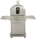 Summerset ‘The Oven’ Outdoor Freestanding Large Capacity Gas Ovens with Pizza Stones, Smoker Box and Mobile Cart, 304 Stainless Steel Construction, Natural Gas
