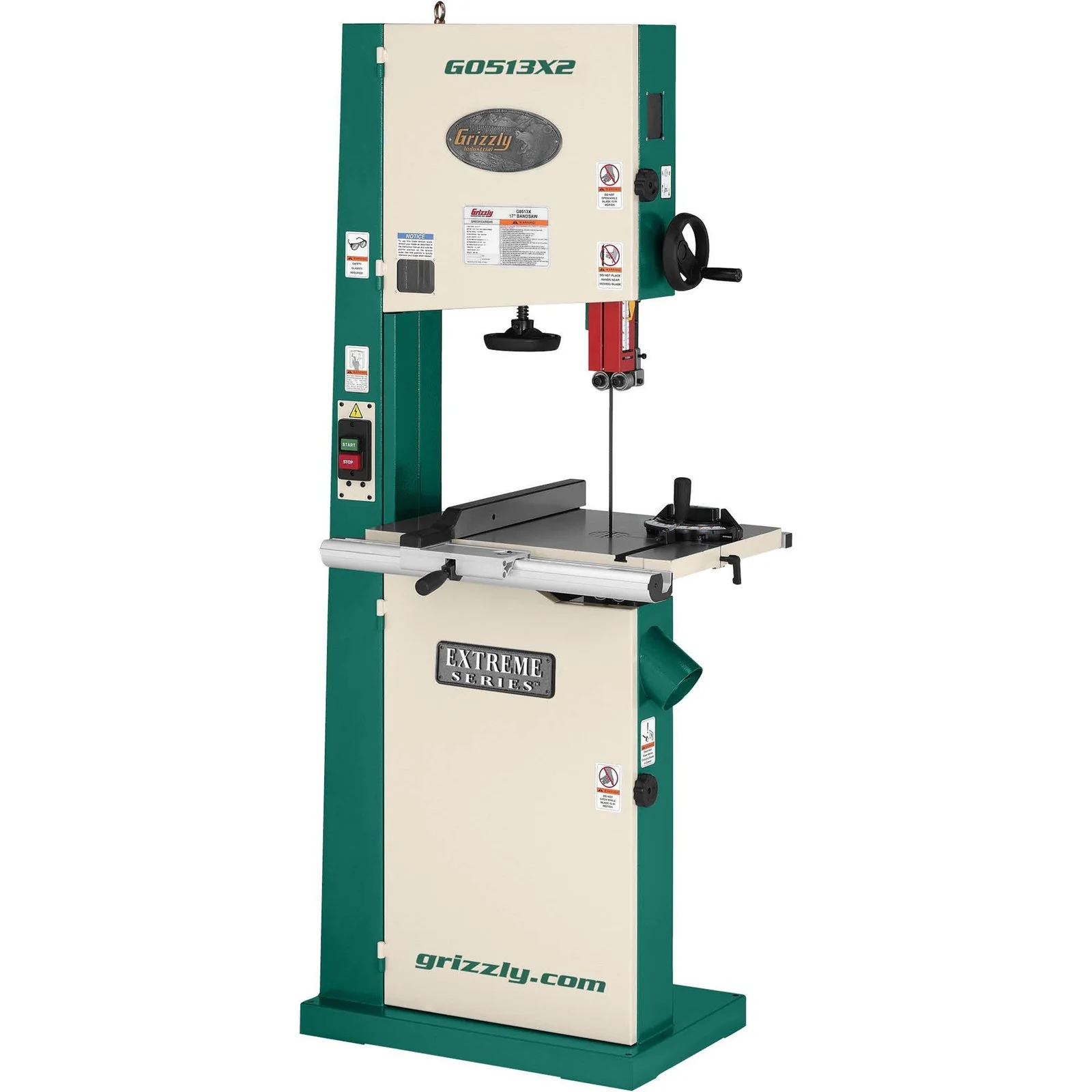 Grizzly G0513X2 – 17″ 2 HP Bandsaw w/ Cast-Iron Trunnion Grizzly G0513X2 – 17″ 2 HP Bandsaw w/ Cast-Iron Trunnion
