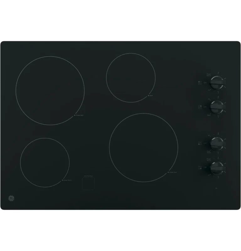 GE 30″ Built-In Knob Control Electric Cooktops JP3030DWBB