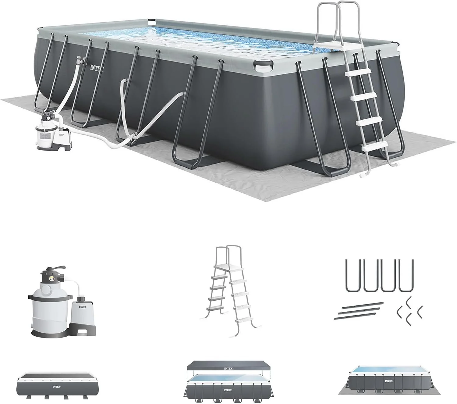 Intex Ultra XTR 24 ft. x 12 ft. Rectangular 52 in. Hard Sides Intex Ultra XTR 24 ft. x 12 ft. Rectangular 52 in. Hard Sides