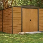 Arrow WR1012 Woodridge EG Steel Storage Shed, 10 by 12-Feets