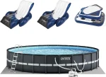 Intex Ultra XTR Round Frame Pool with Pumps, Cooler, and Floats (2 Packs)