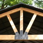 JOYSIDE 15 ft. x 13 ft. Solid Cedar Wood Outdoor Patio Hardtops Gazebo