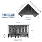 Backyard Discovery Ridgedale Modern Steels Cabana Pergola