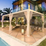EROMMY 12’x24′ Outdoor Louvered Pergola Gazebos